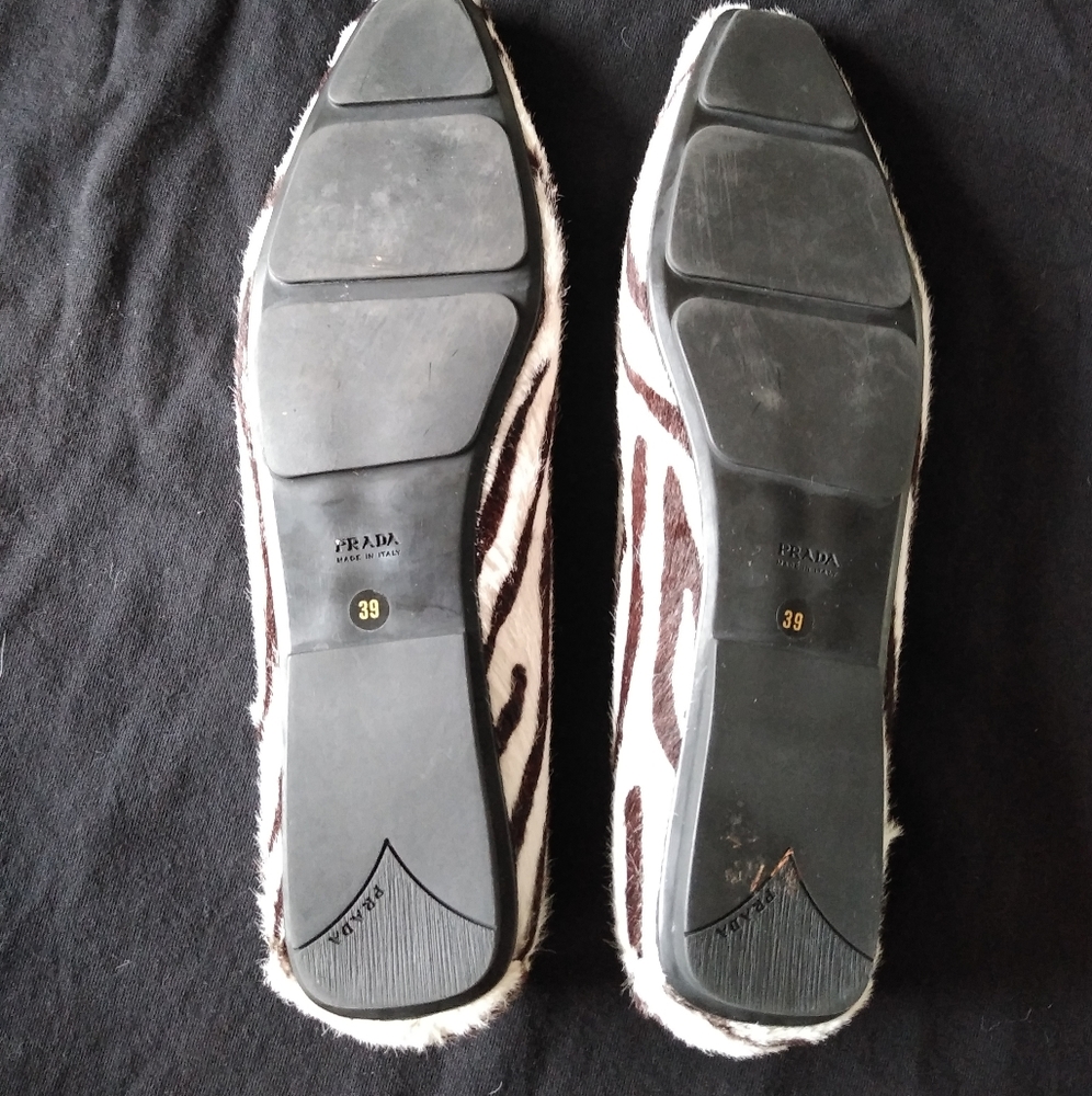 Vintage prada shoes ( size 8.5 US)  39 europe zebra print - Picture 11 of 16